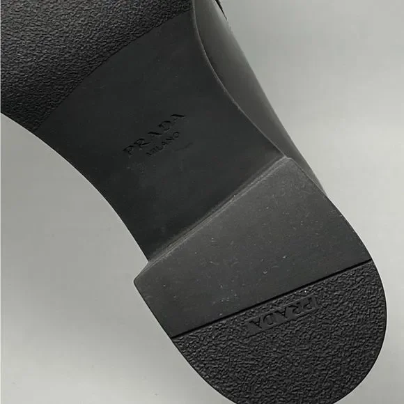 Prada Chocolate Flow Block-Heel Loafers size 41 - Picture 13 of 13